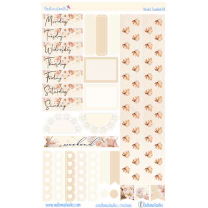 Harvest Essential Planner Sticker Kit