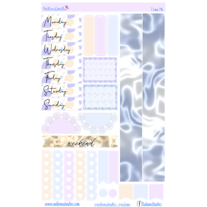 I Love Me Essential Planner Sticker Kit