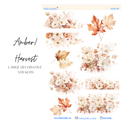 Harvest Flower Large Decorative Planner Stickers