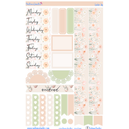 Easter Joy Essential Planner Sticker Kit