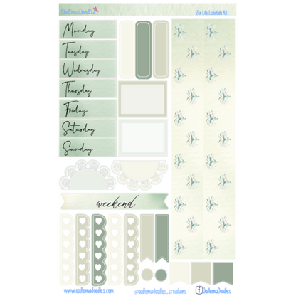 Zen Life Essential Planner Sticker Kit