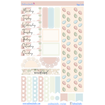 Hoppy Easter Essential Planner Sticker Kit