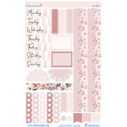 Love Notes Essential Planner Sticker Kit