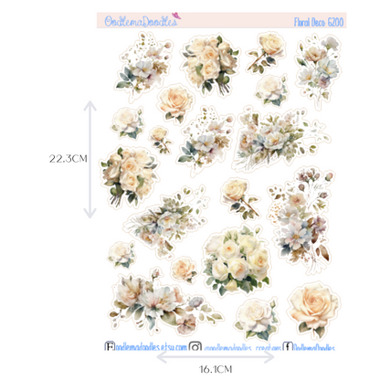 Chapel Flower Large Decorative Planner Stickers