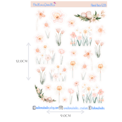 Easter Joy Floral Decorative Stickers