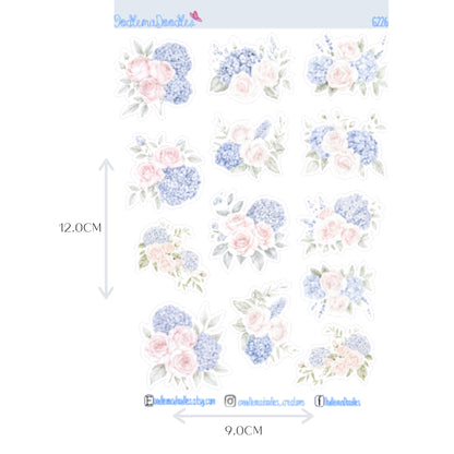 Tender Love Floral Decorative Stickers