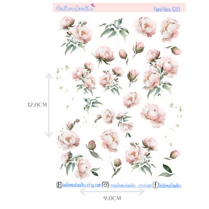 Lazy Sunday Floral Decorative Stickers