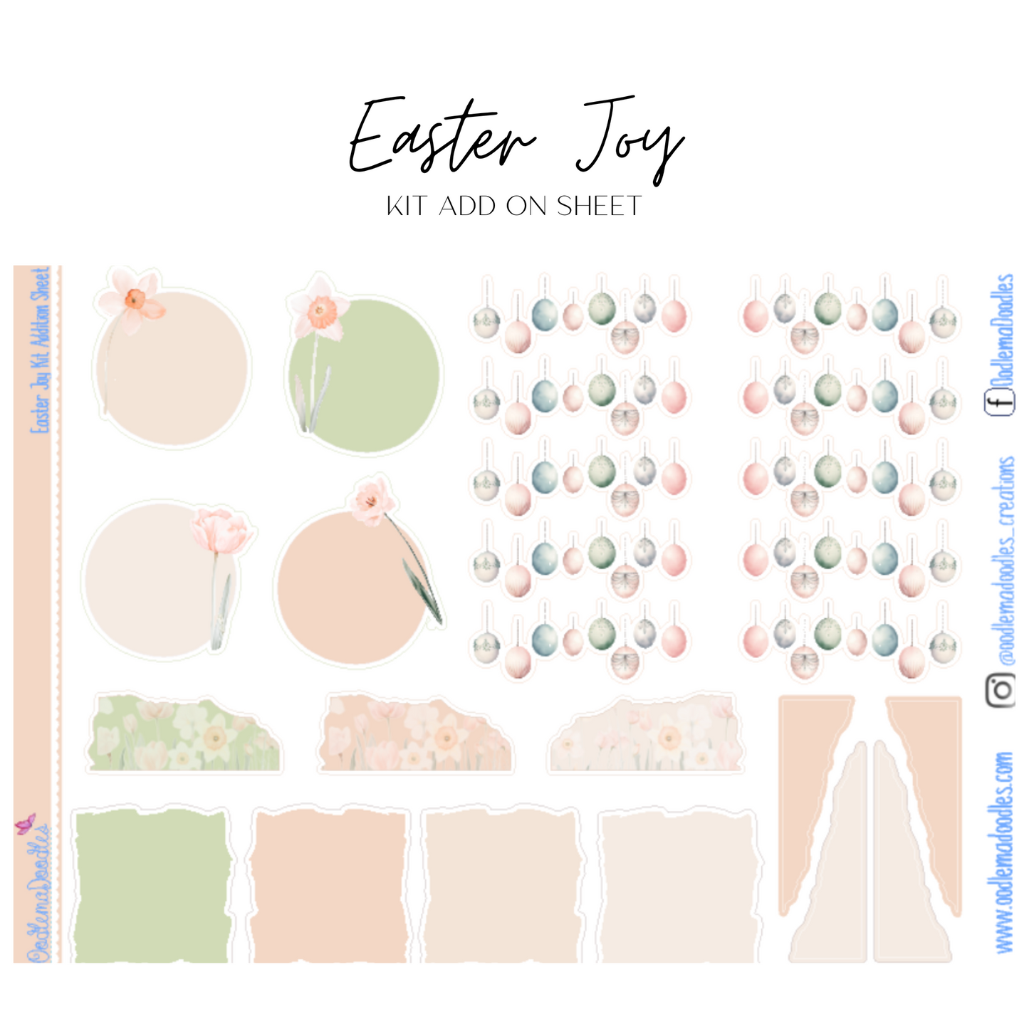 Easter Joy Addon & Extra Washi Options