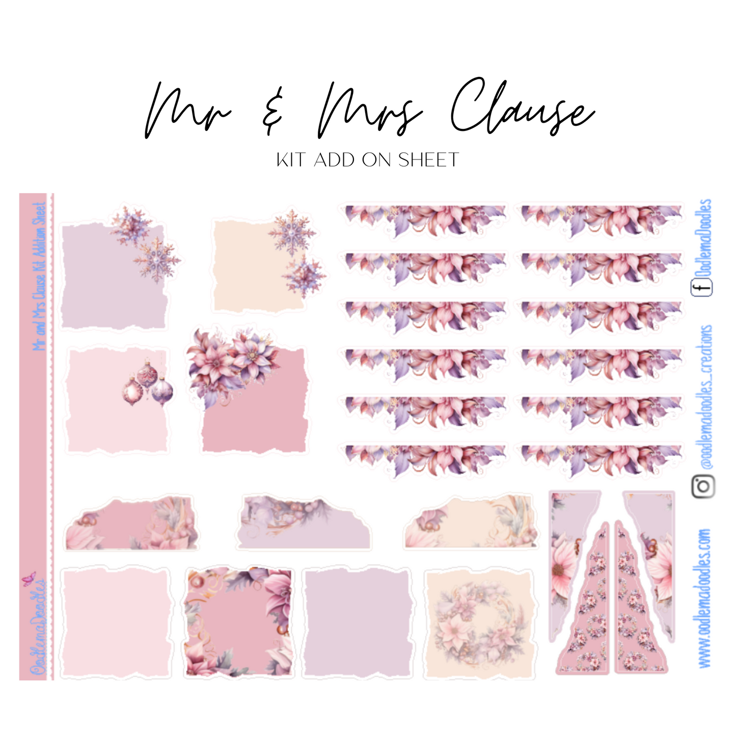 Mr and Mrs Clause Addon & Extra Washi Options