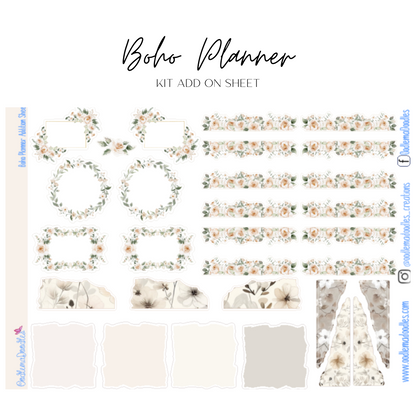 Boho Planner Addon & Extra Washi Options