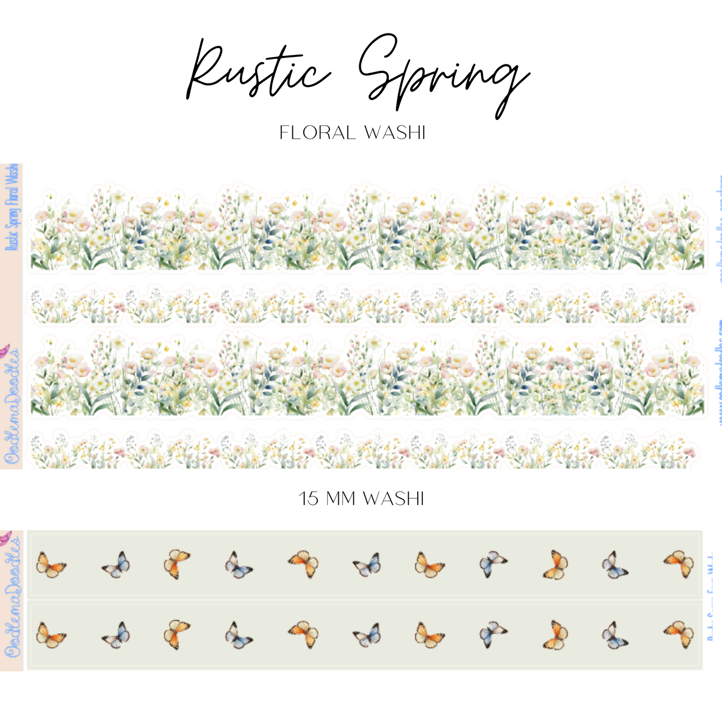 Rustic Spring Addon & Extra Washi Options