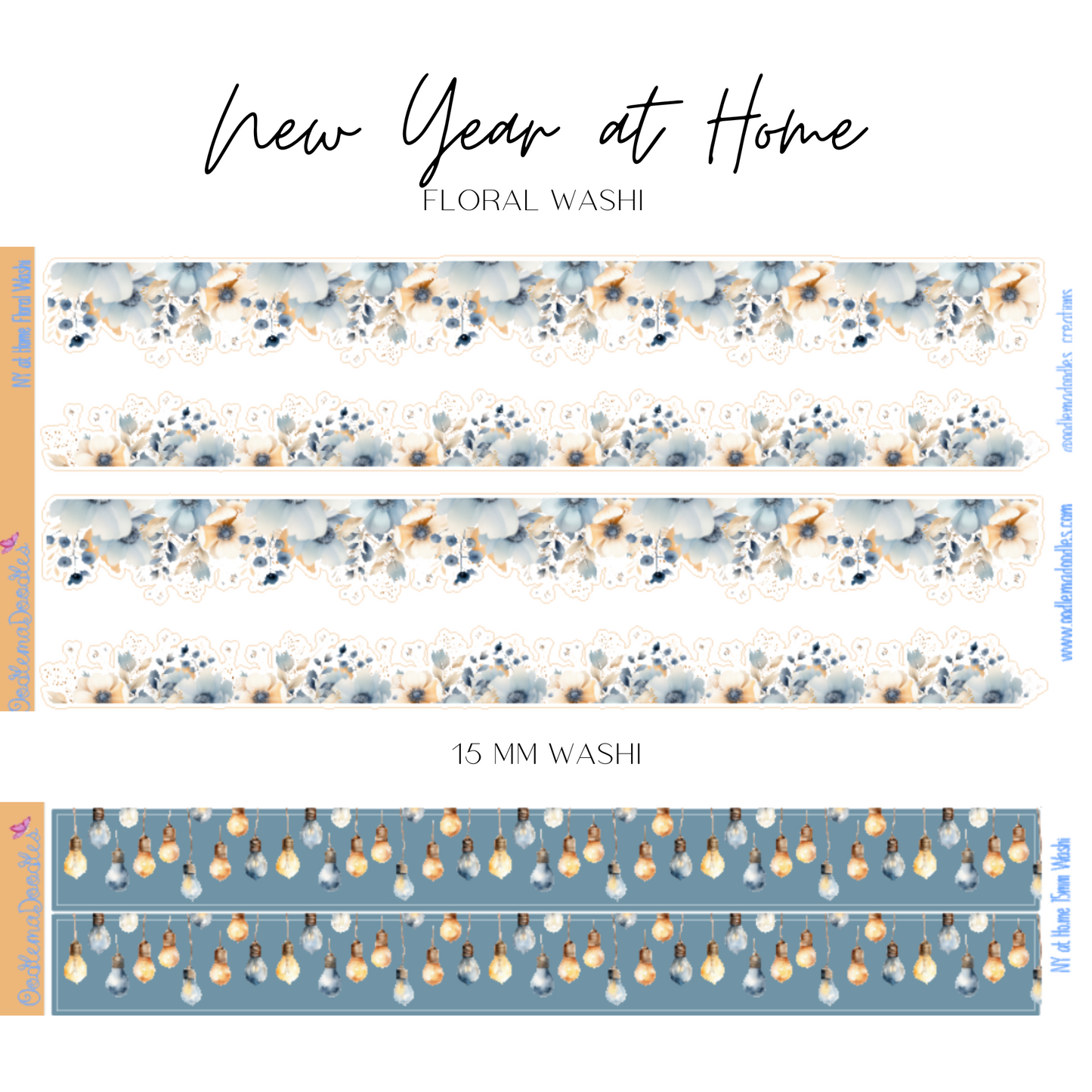 New Year at Home Addon & Extra Washi Options