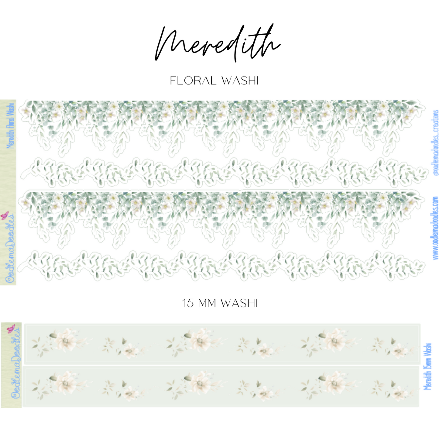 Meredith Addon & Extra Washi Options