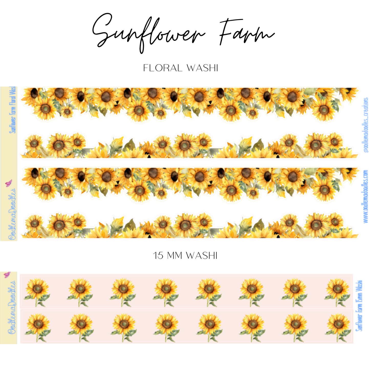 Sunflower Farm Addon & Extra Washi Options