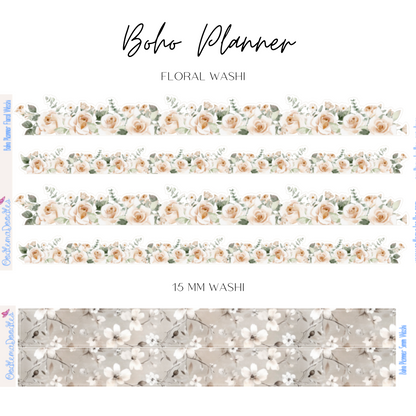 Boho Planner Addon & Extra Washi Options