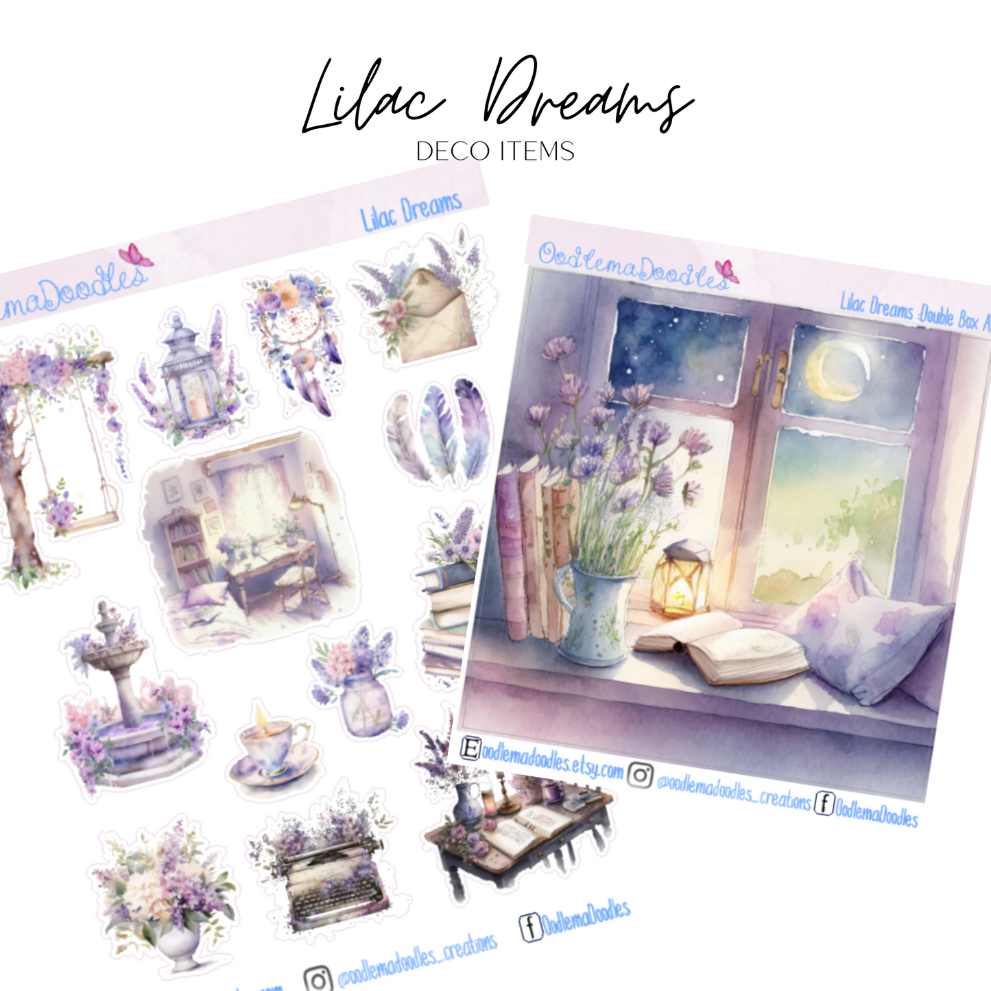 Lilac Dreams Addon & Extra Washi Options