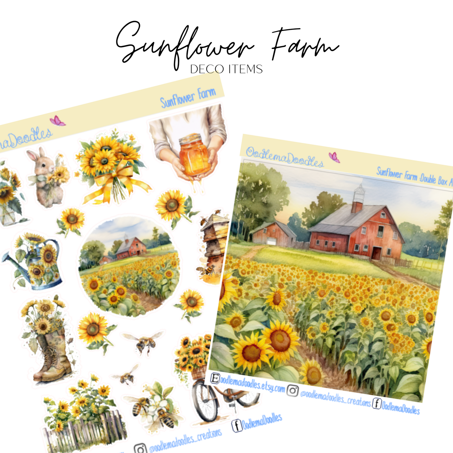 Sunflower Farm Addon & Extra Washi Options