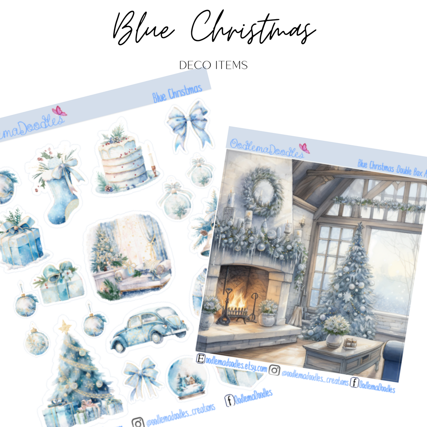 Blue Christmas Addon & Extra Washi Options