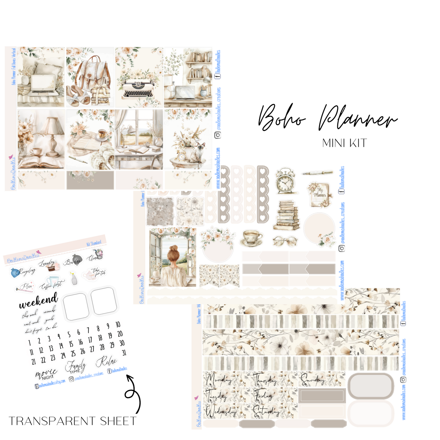 Boho Planner Mini Kit