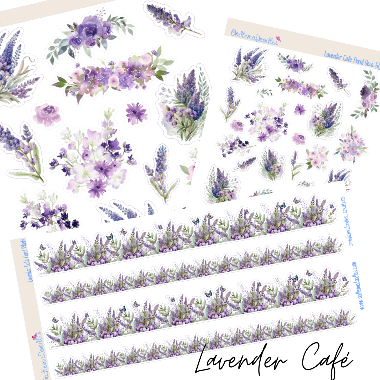Lavender Cafe Addon & Extra Washi Options