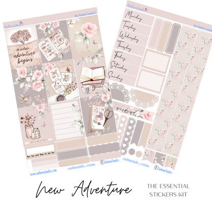 New Adventure Essential Planner Sticker Kit