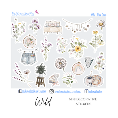 Wild Mini Decorative Stickers