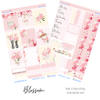 Blossoms Essential Planner Sticker Kit - oodlemadoodles