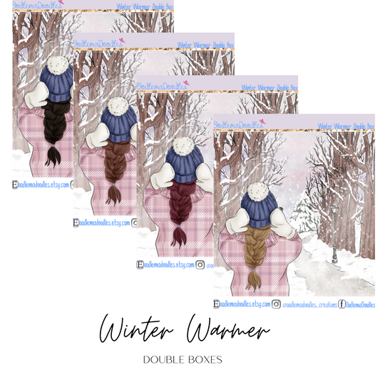 Winter Warmer Decorative Double Box Sticker