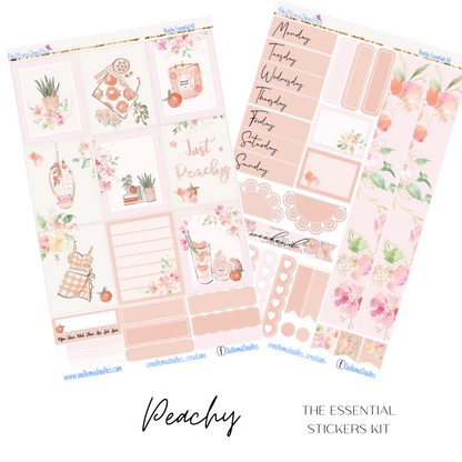 Peachy Essential Planner Sticker Kit