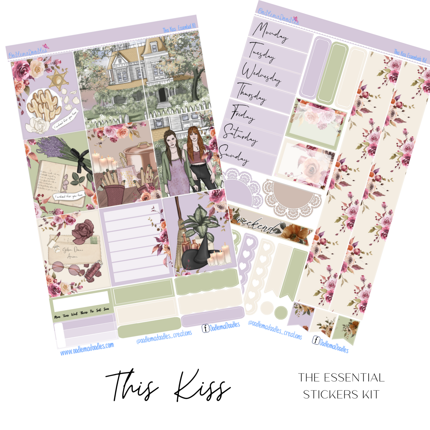 This Kiss Essential Planner Sticker Kit