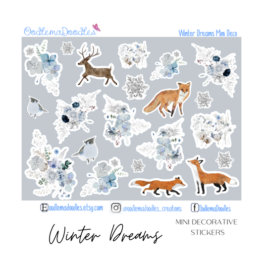 Winter Dreams Mini Decorative Stickers
