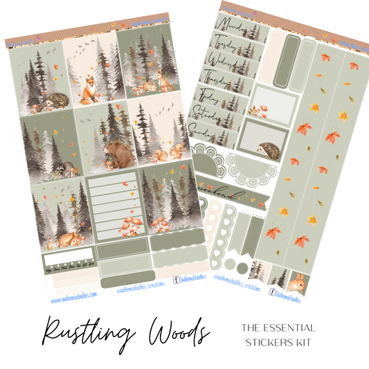 Rustling Woods Essential Planner Sticker Kit