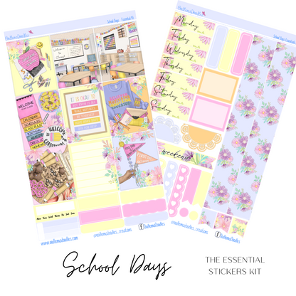 School Days Essential Planner Sticker Kit