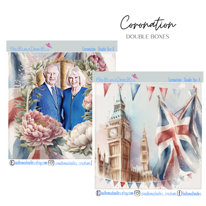 Coronation Decorative Double Box Sticker