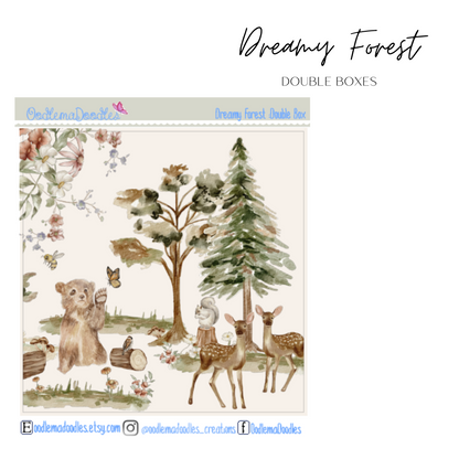 Dreamy Forest Decorative Double Box Sticker