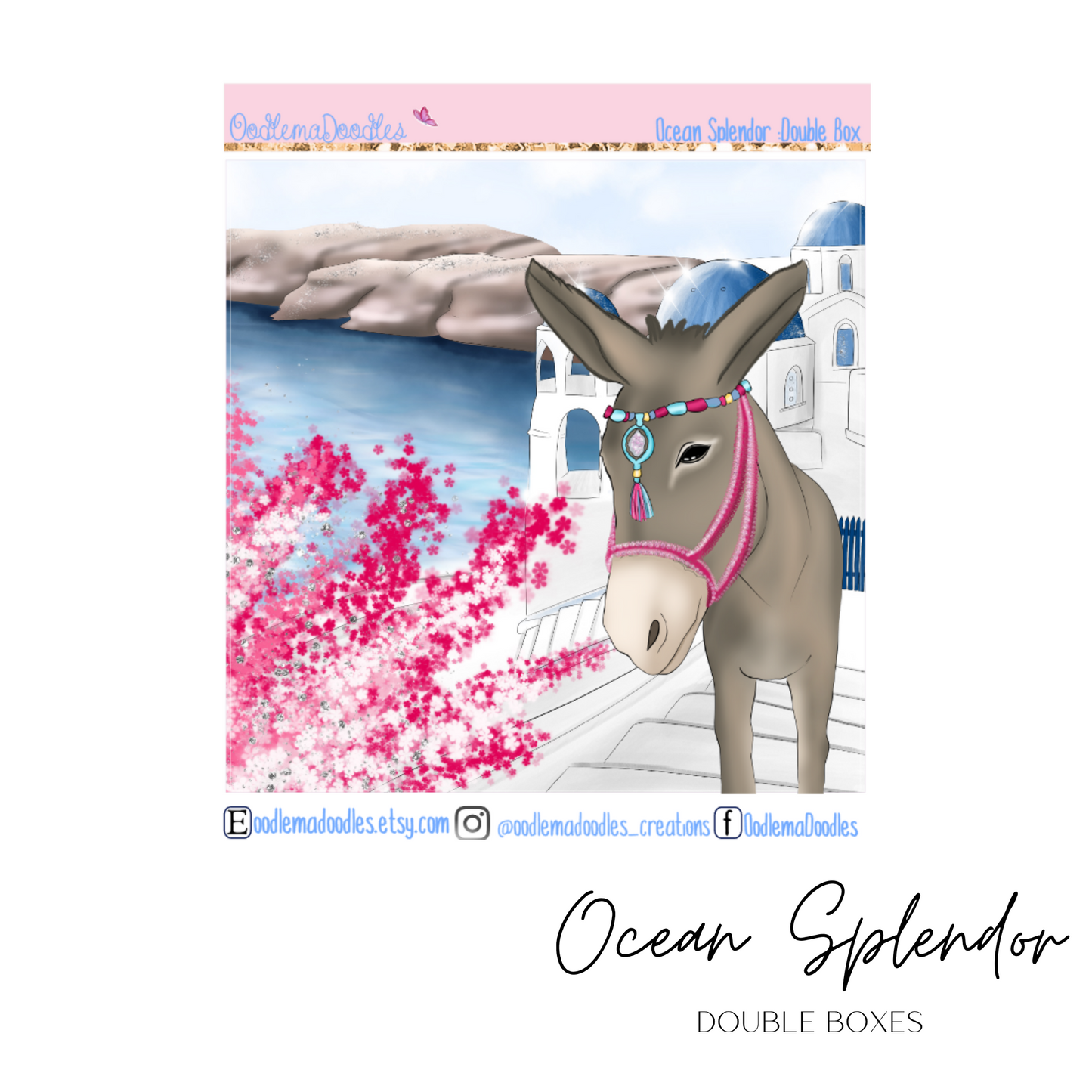 Ocean Splendor Decorative Double Box Sticker