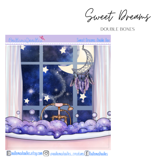Sweet Dreams Decorative Double Box Sticker