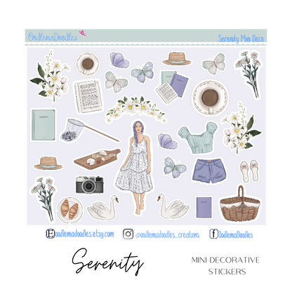 Serenity Mini Decorative Stickers