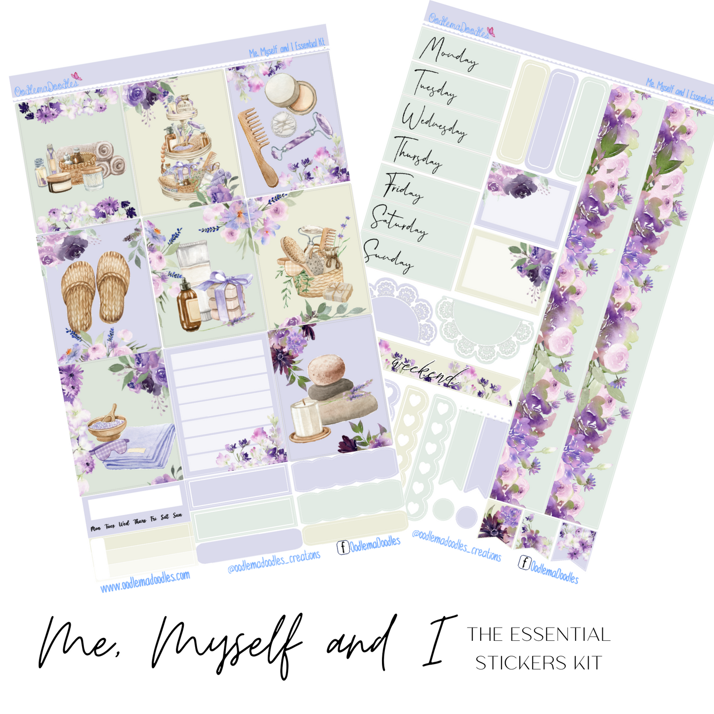 Me Myself and I Essential Planner Sticker Kit