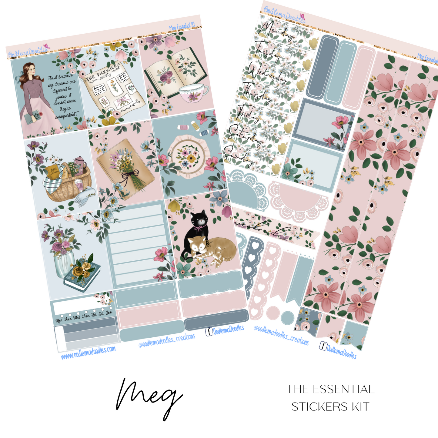 Meg Essential Planner Sticker Kit