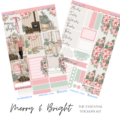 Merry and Bright Essential Planner Sticker Kit