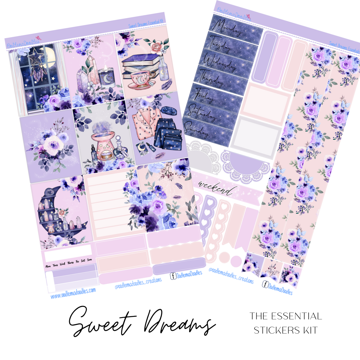 Sweet Dreams Essential Planner Sticker Kit