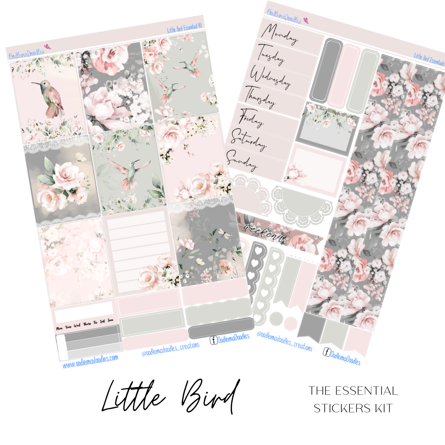 Little Bird Essential Planner Sticker Kit