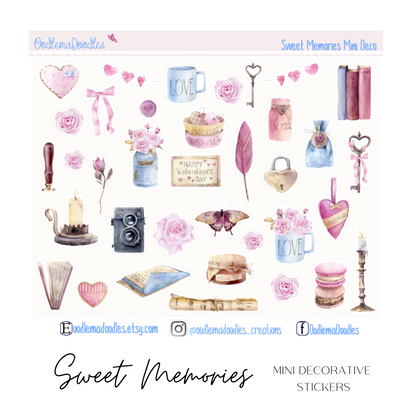 Sweet Memories Mini Decorative Stickers