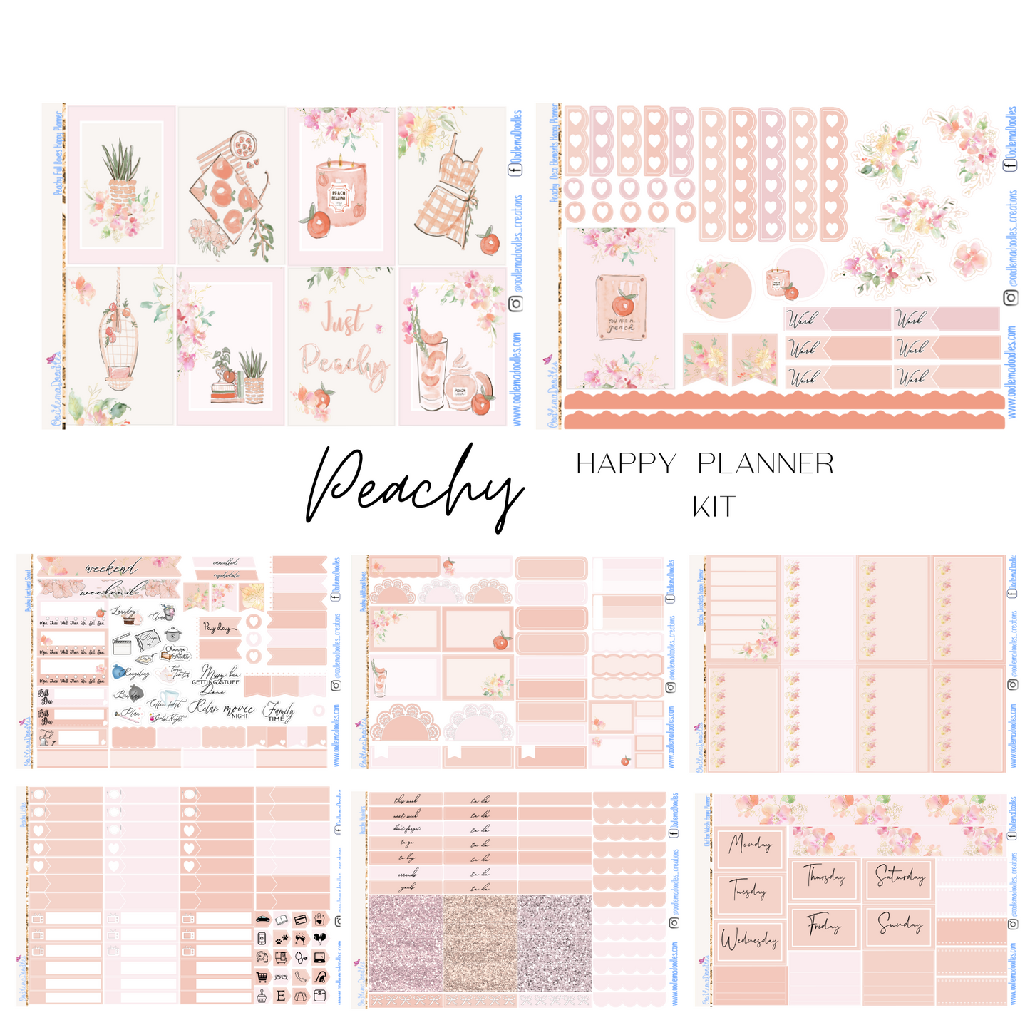Peachy Happy Planner Classic