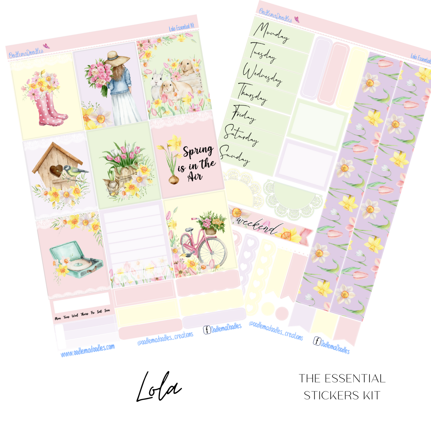 Lola Essential Planner Sticker Kit