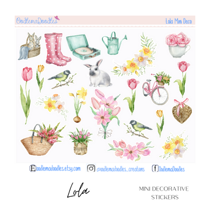 Lola Mini Decorative Stickers