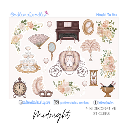 Midnight Mini Decorative Stickers