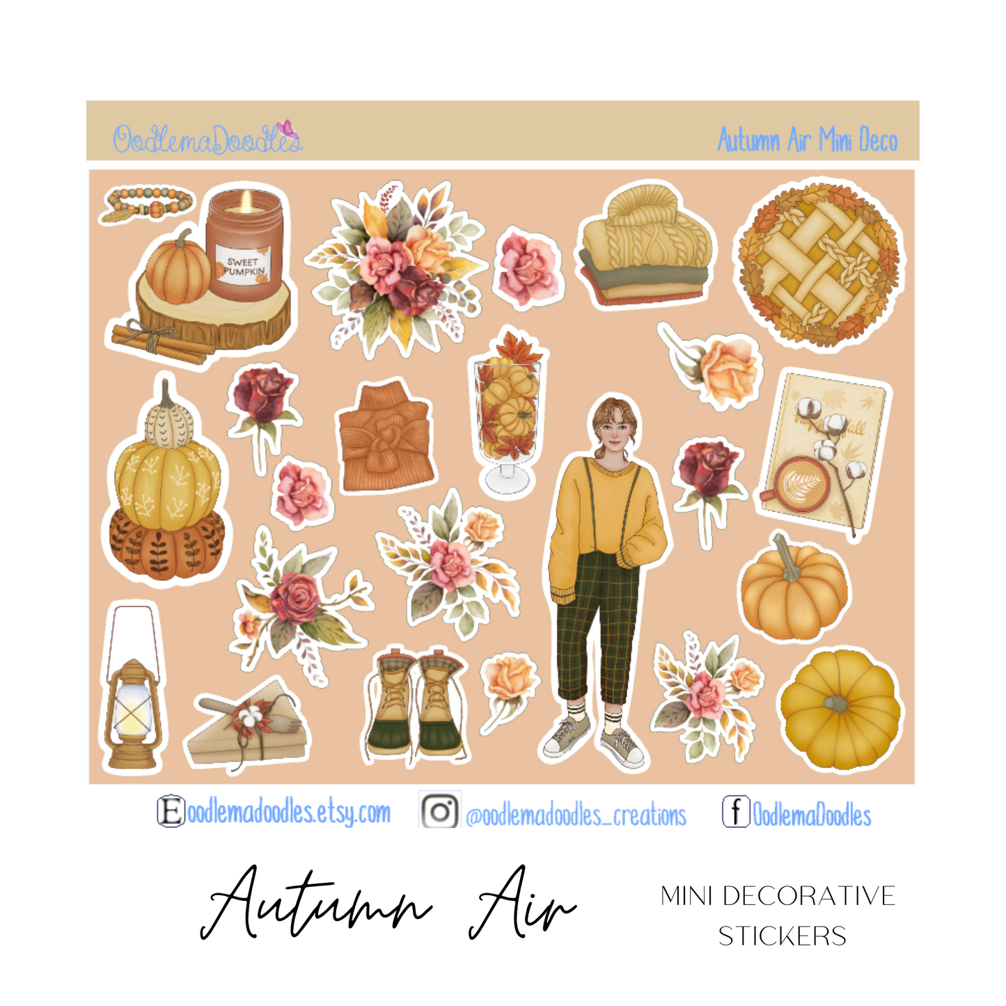 Autumn Air Mini Decorative Stickers