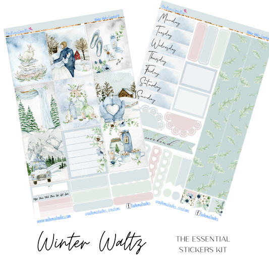 Winter Waltz Essential Planner Sticker Kit